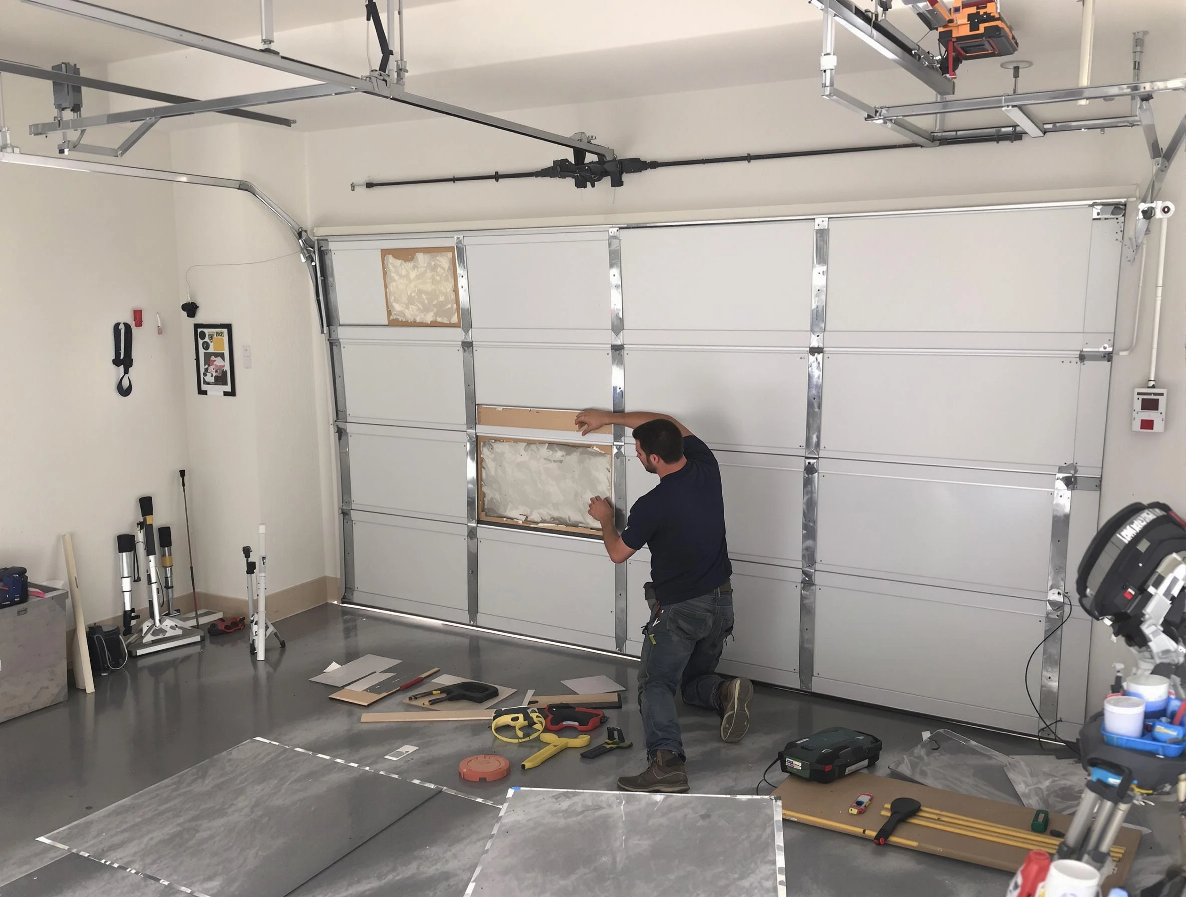 Garage Door Panel Repair in Tecumseh