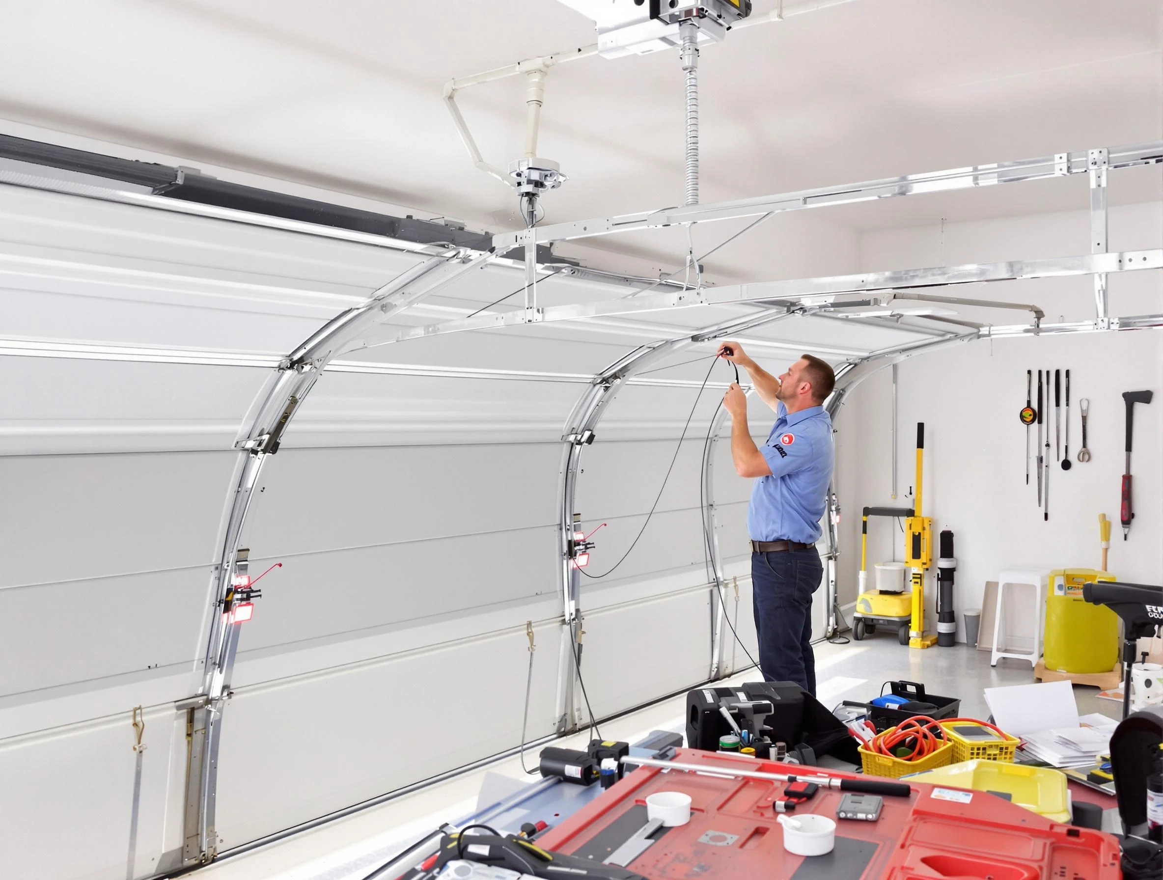 Garage door cable repair service by Tecumseh Garage Door Repair in Tecumseh