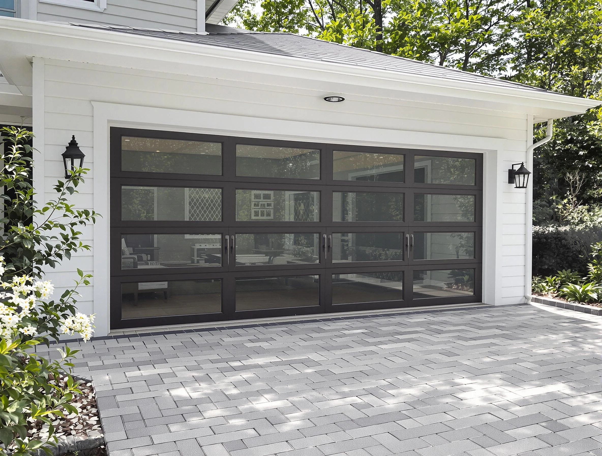 Tecumseh Garage Door Repair design specialist presenting custom garage door options to Tecumseh homeowner