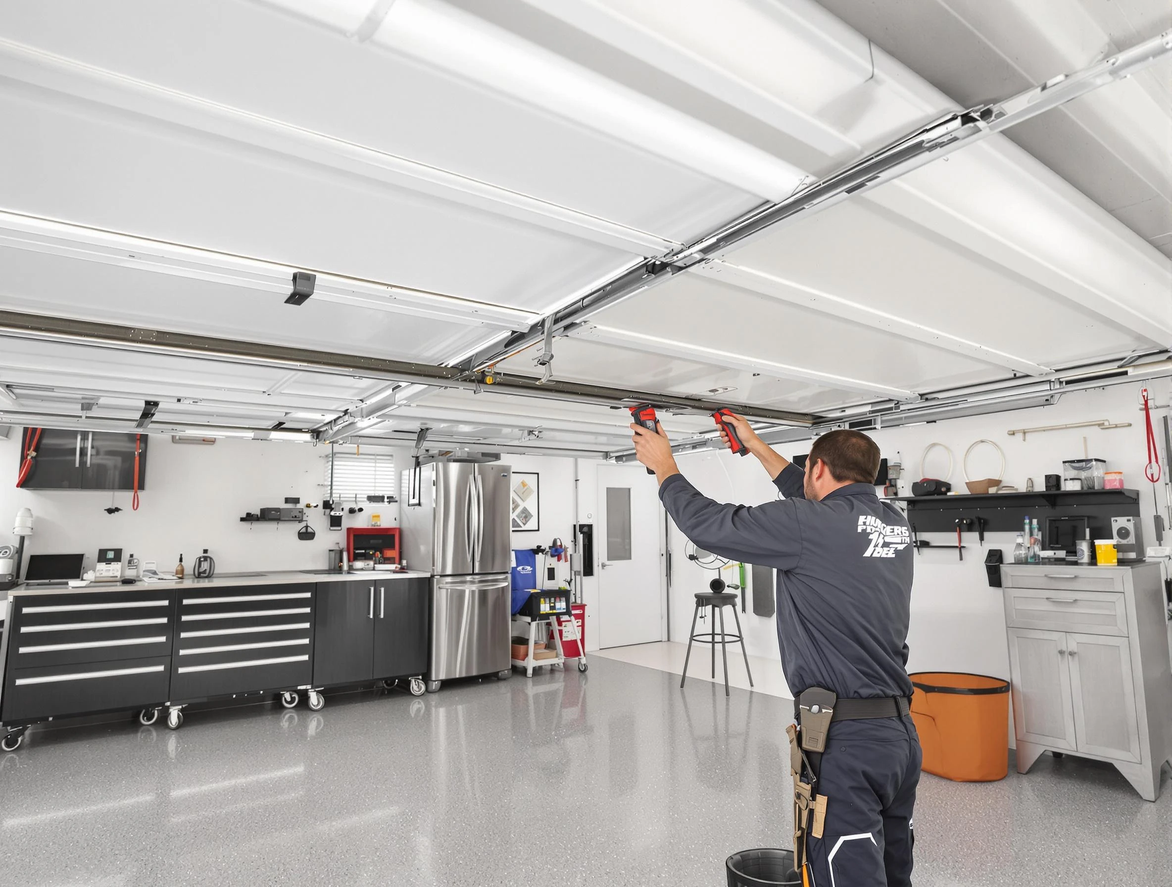 Overhead garage door repair service by Tecumseh Garage Door Repair in Tecumseh